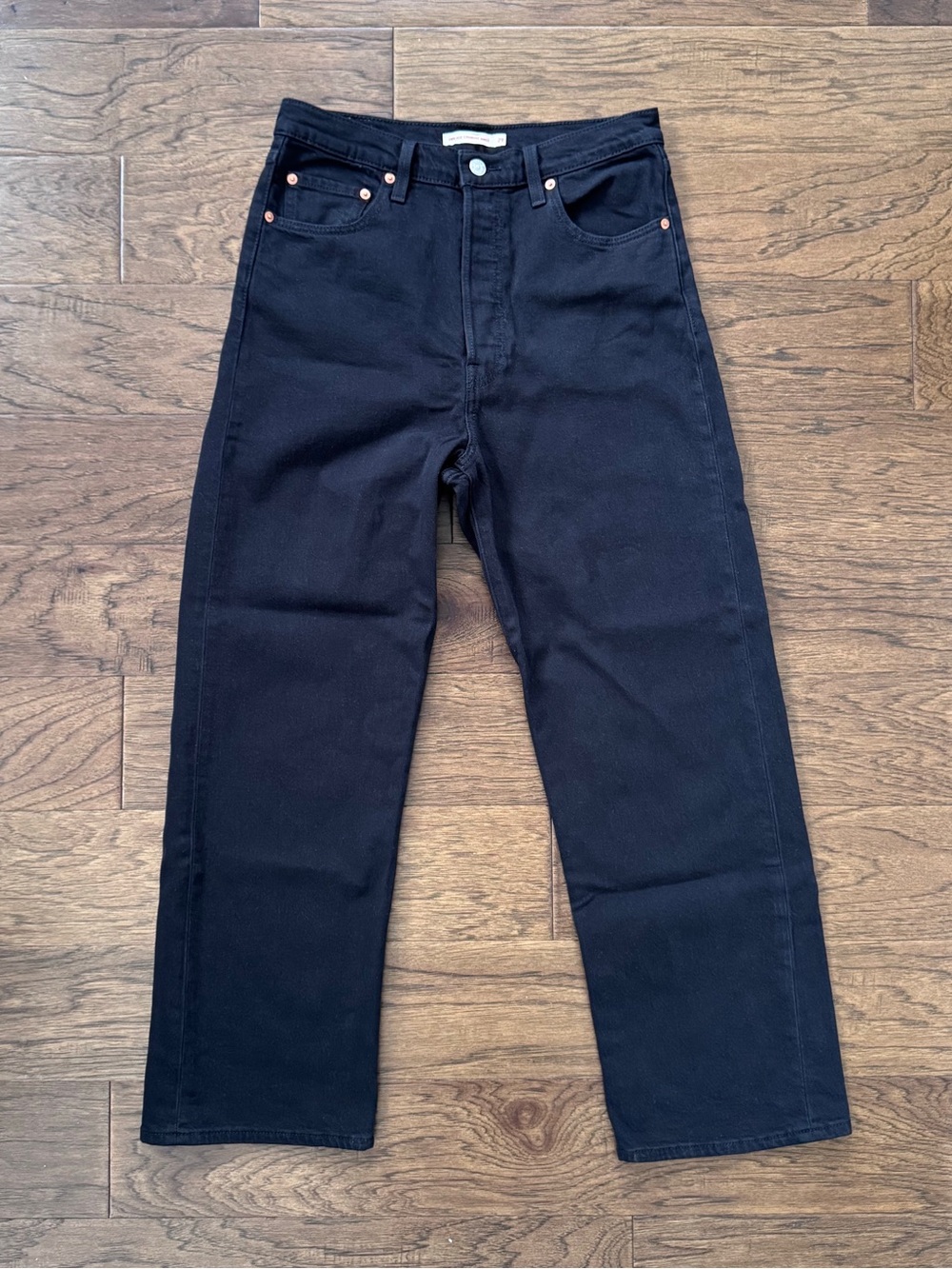 NWOT Levi's Ribcage Straight Ankle Women’s Jeans Black Sprout Size 29
